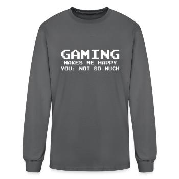 Gaming Gaming - Men's Long Sleeve T-Shirt - charcoal - Front