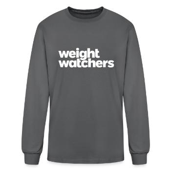 weight watchers - Men's Long Sleeve T-Shirt - charcoal - Front
