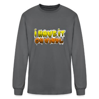 Music Collector Idea - Men's Long Sleeve T-Shirt - charcoal - Front