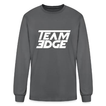 team edge - Men's Long Sleeve T-Shirt - charcoal - Front