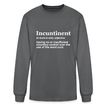 Inspirational Definition - Men's Long Sleeve T-Shirt - charcoal - Front