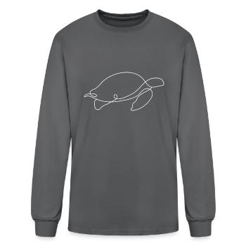 Turtle Sealife - Men's Long Sleeve T-Shirt - charcoal - Front