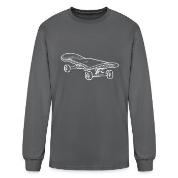 Skater Skateboard Skateboarder - Men's Long Sleeve T-Shirt - charcoal - Front