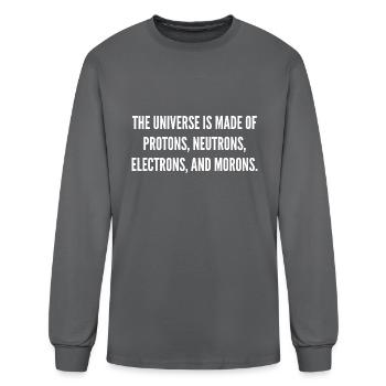The Universe Is Made Of Protons. - Men's Long Sleeve T-Shirt - charcoal - Front
