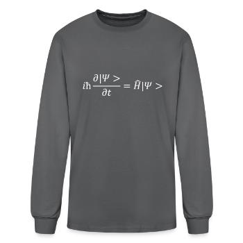 Schrodinger equation - Men's Long Sleeve T-Shirt - charcoal - Front