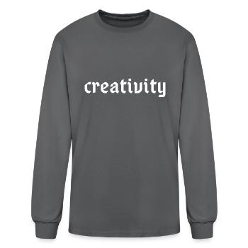 Creativity - Men's Long Sleeve T-Shirt - charcoal - Front