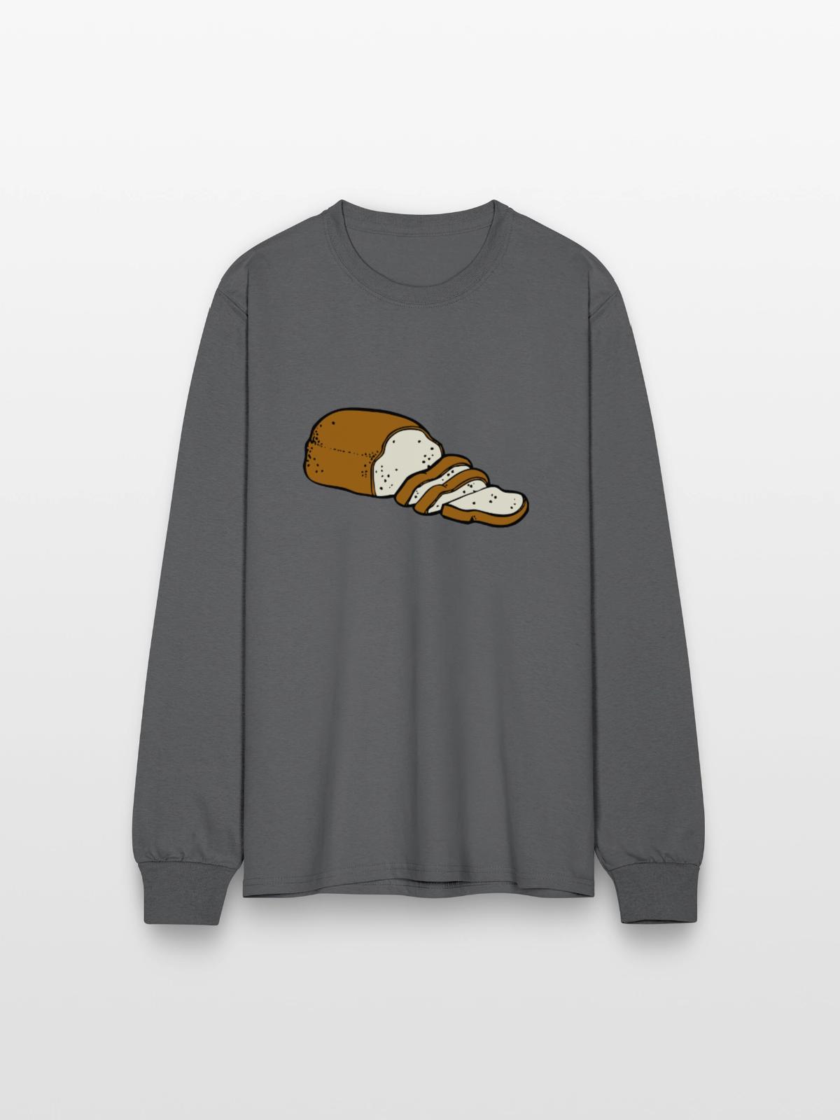 bread - Men's Long Sleeve T-Shirt - charcoal - Front