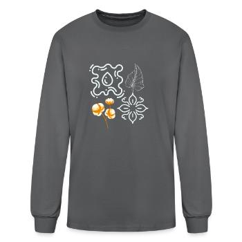 DECORATION - Men's Long Sleeve T-Shirt - charcoal - Front