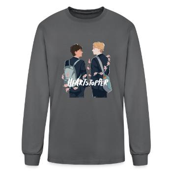 Heartstopper - Men's Long Sleeve T-Shirt - charcoal - Front