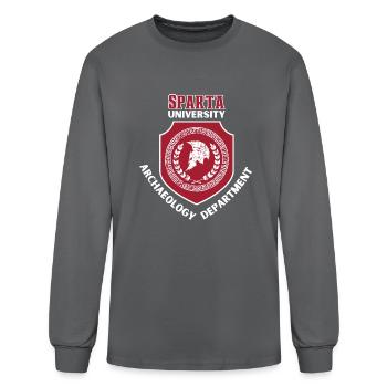 Archaeology Department Sparta - Men's Long Sleeve T-Shirt - charcoal - Front