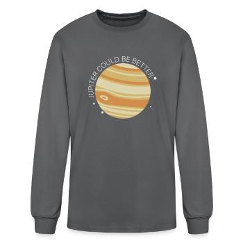 Jupiter Could Be Better - Men's Long Sleeve T-Shirt - charcoal - Front