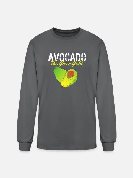 Avocado The Green Gold - Men's Long Sleeve T-Shirt - charcoal
