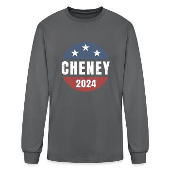 Liz Cheney For President 2024 - Men's Long Sleeve T-Shirt - charcoal - Front
