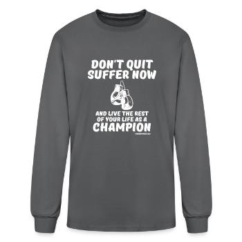 Muhammad Ali Acdefgh - Men's Long Sleeve T-Shirt - charcoal - Front