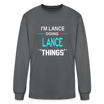 I'm Lance Doing Lance Things - Men's Long Sleeve T-Shirt - charcoal - Front