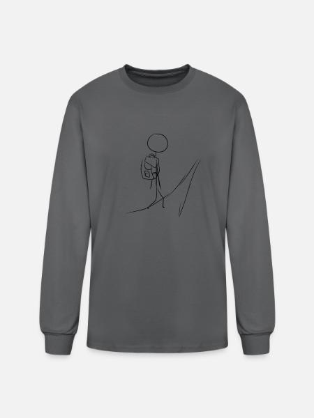 travel traveler travel - Men's Long Sleeve T-Shirt - charcoal