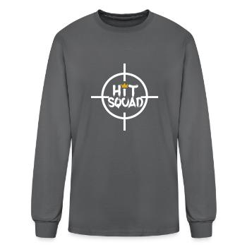 Hit Squad - Men's Long Sleeve T-Shirt - charcoal - Front