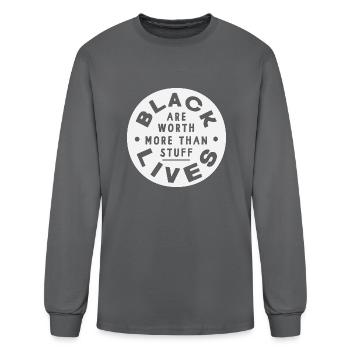 Black Lives - Men's Long Sleeve T-Shirt - charcoal - Front