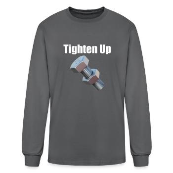 Tighten Up - Men's Long Sleeve T-Shirt - charcoal - Front