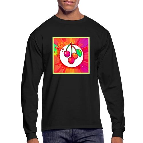 Cherry Pop Art Burst - Men's Long Sleeve T-Shirt