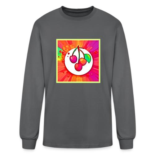 Cherry Pop Art Burst - Men's Long Sleeve T-Shirt