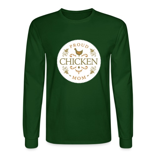 proud chicken mom - Men's Long Sleeve T-Shirt