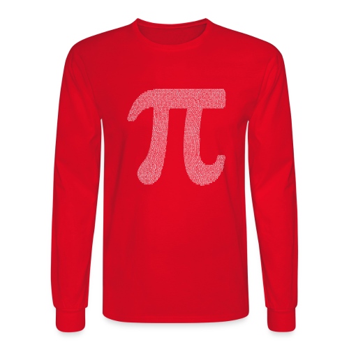 Pi 3.14159265358979323846 Math T-shirt - Men's Long Sleeve T-Shirt