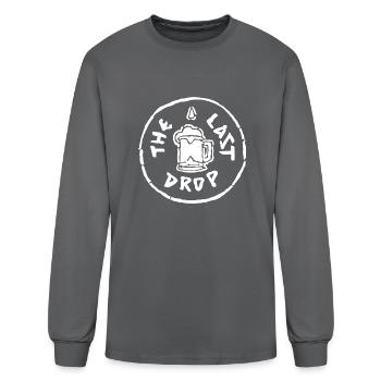 LAST DROP - Men's Long Sleeve T-Shirt - charcoal - Front