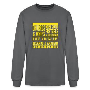 Dis Food Poster - Men's Long Sleeve T-Shirt - charcoal - Front