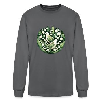Mourning Doves - Men's Long Sleeve T-Shirt - charcoal - Front