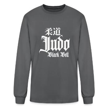 Judo Black Belt Master - Men's Long Sleeve T-Shirt - charcoal - Front