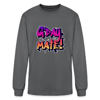 G'day mate - Men's Long Sleeve T-Shirt - charcoal - Front