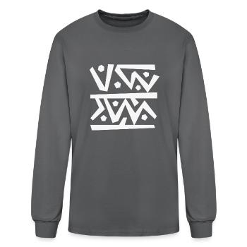 Abstract design - Men's Long Sleeve T-Shirt - charcoal - Front