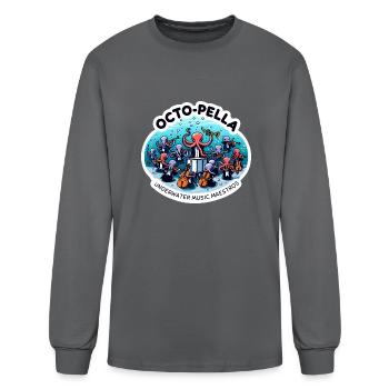 Octo-Pella: Underwater Music Maestros - Men's Long Sleeve T-Shirt - charcoal - Front