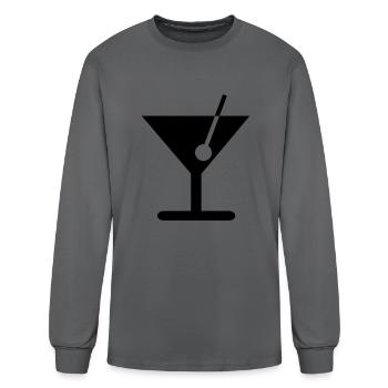 Martini - Men's Long Sleeve T-Shirt - charcoal - Front
