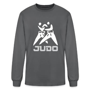JUDO - Men's Long Sleeve T-Shirt - charcoal - Front