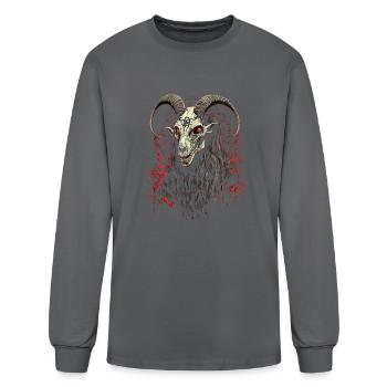Satanic Dark Pagan Evil Goth - Men's Long Sleeve T-Shirt - charcoal - Front