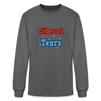Liberal Tears - Men's Long Sleeve T-Shirt - charcoal - Front