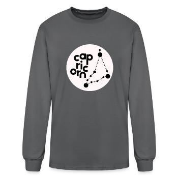 Zodiac Sign Capricorn - Men's Long Sleeve T-Shirt - charcoal - Front