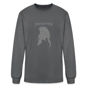 Spartan Strong - Men's Long Sleeve T-Shirt - charcoal - Front