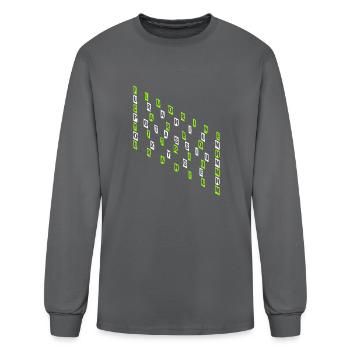 Fluorine Uranium Carbon Potassium Yttrium Oxygen - Men's Long Sleeve T-Shirt - charcoal - Front