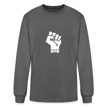The Mexico City Olympics, 1968 - Men's Long Sleeve T-Shirt - charcoal - Front
