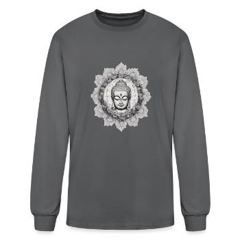 Zen Buddhism - Men's Long Sleeve T-Shirt - charcoal - Front