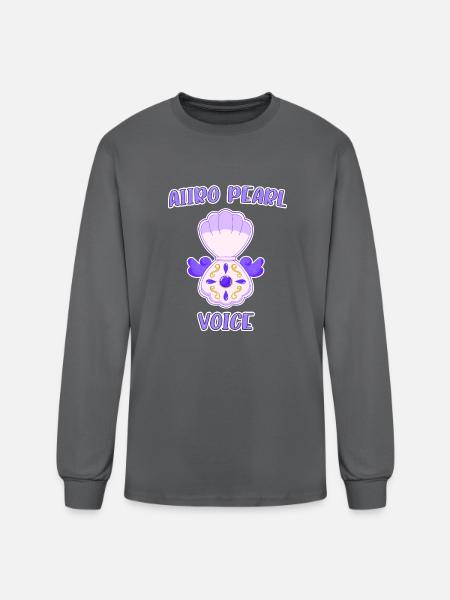 Aiiro Pearl Voice - Men's Long Sleeve T-Shirt - charcoal