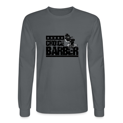 Choice Barber 5-Star Barber - Black - Men's Long Sleeve T-Shirt