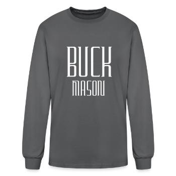 BUCK MASON - Men's Long Sleeve T-Shirt - charcoal - Front