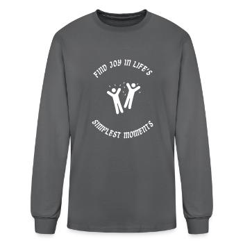 Simplicity - Men's Long Sleeve T-Shirt - charcoal - Front