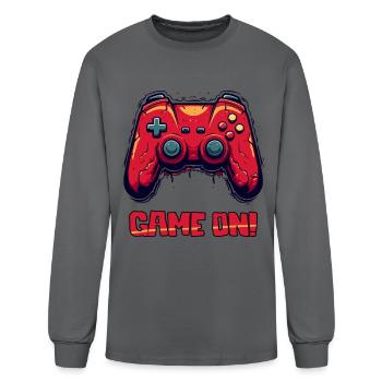 Game On: Gaming Controller - Men's Long Sleeve T-Shirt - charcoal - Front
