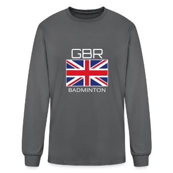Great Britain Badminton Team British Athlete - Men's Long Sleeve T-Shirt - charcoal - Front