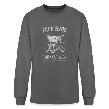 Frog Bros Vintage - Men's Long Sleeve T-Shirt - charcoal - Front